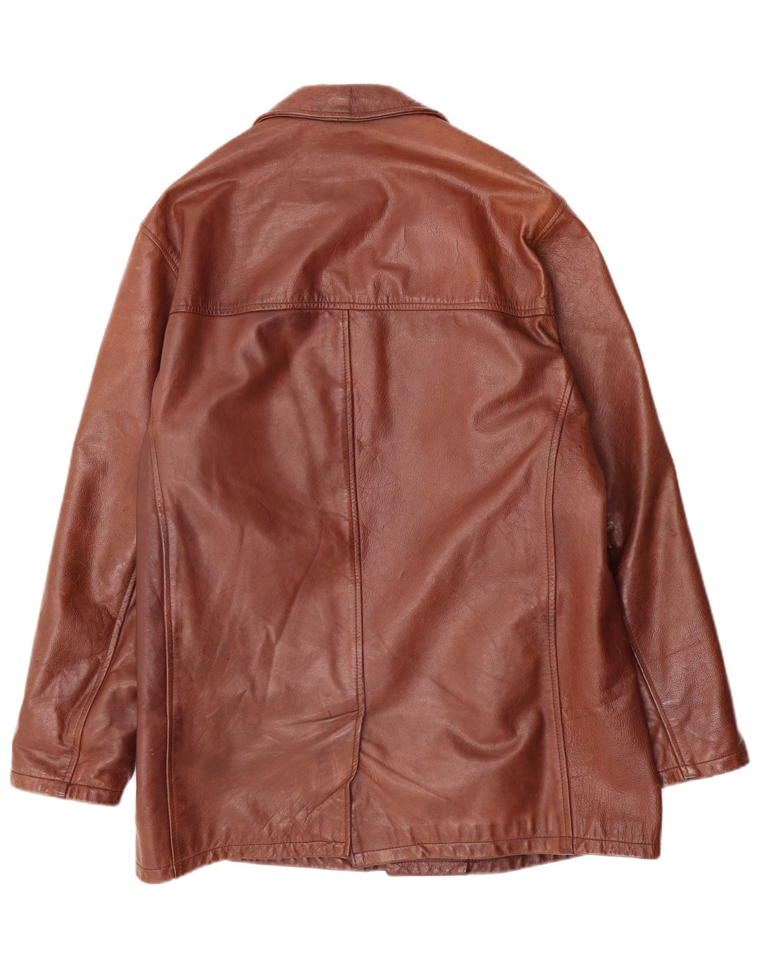 Vintage Herren Lederjacke UK 38 Mittelbraunes Leder