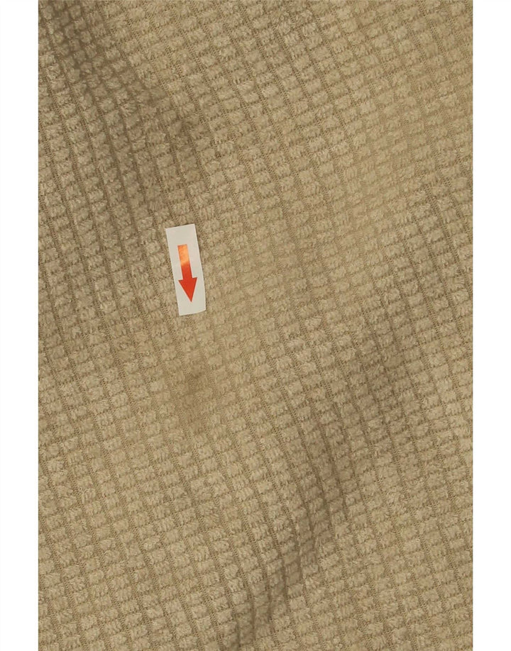 Weird Fish Damen-Fleecepullover mit Reißverschluss am Hals, UK 12, Mittelbeige, Polyester
