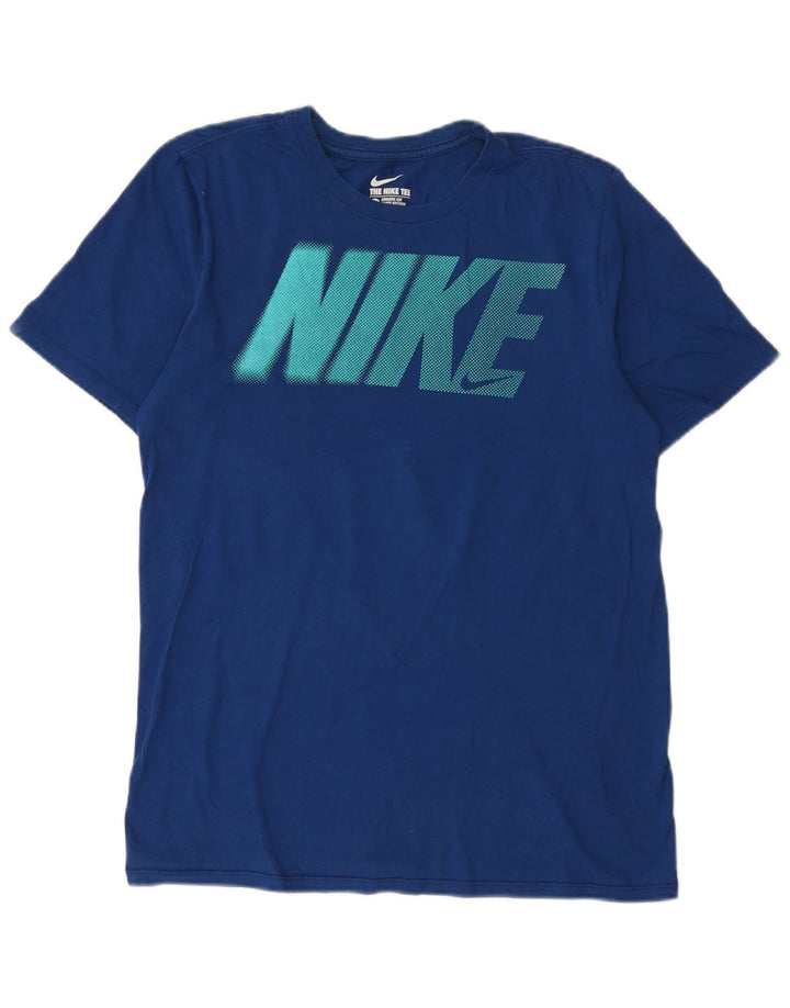 Nike Herren-T-Shirt mit sportlichem Schnitt und Grafik, mittelgroß, Marineblau