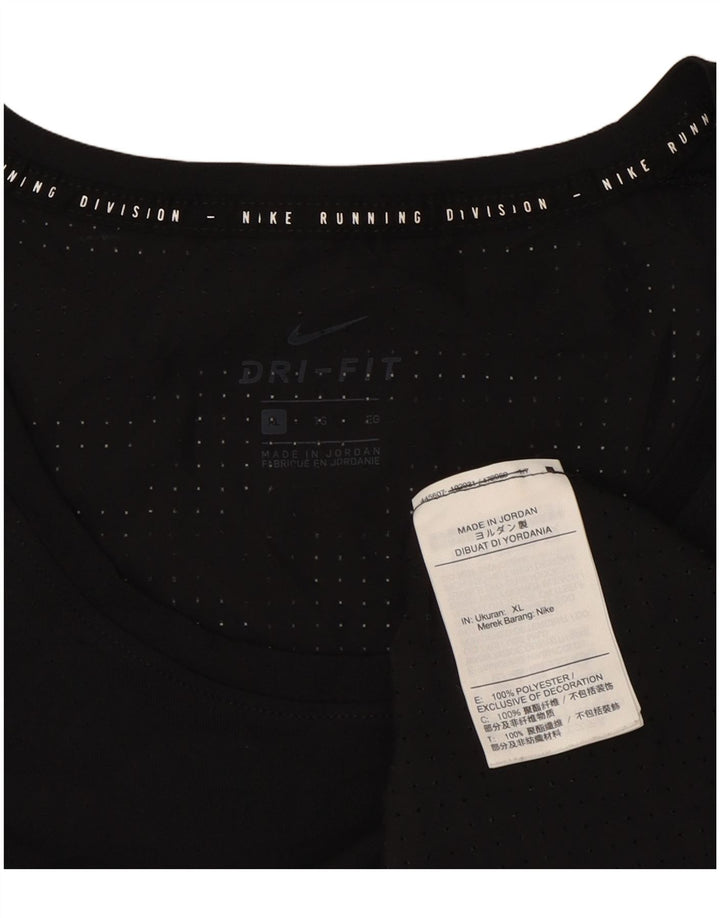 Nike Herren Dri Fit Graphic Weste Top XL Schwarz Polyester