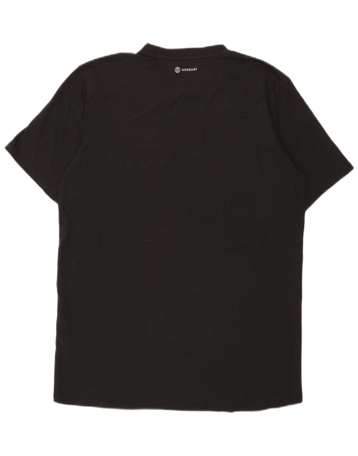 Adidas Herren T-Shirt Top Medium Schwarz Polyester