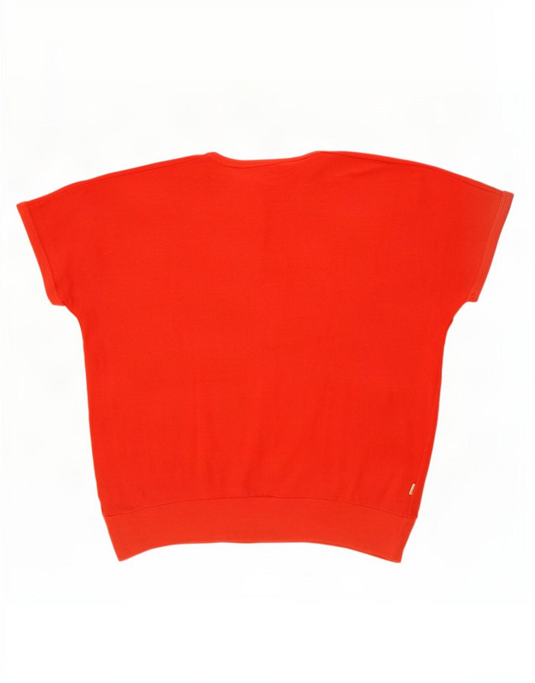 Fiorucci Damen T-Shirt Top UK 10 Small Rot Baumwolle