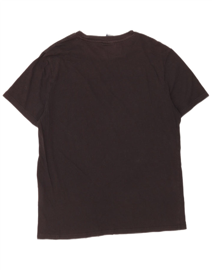 Champion Herren T-Shirt Top Medium Schwarz Baumwolle