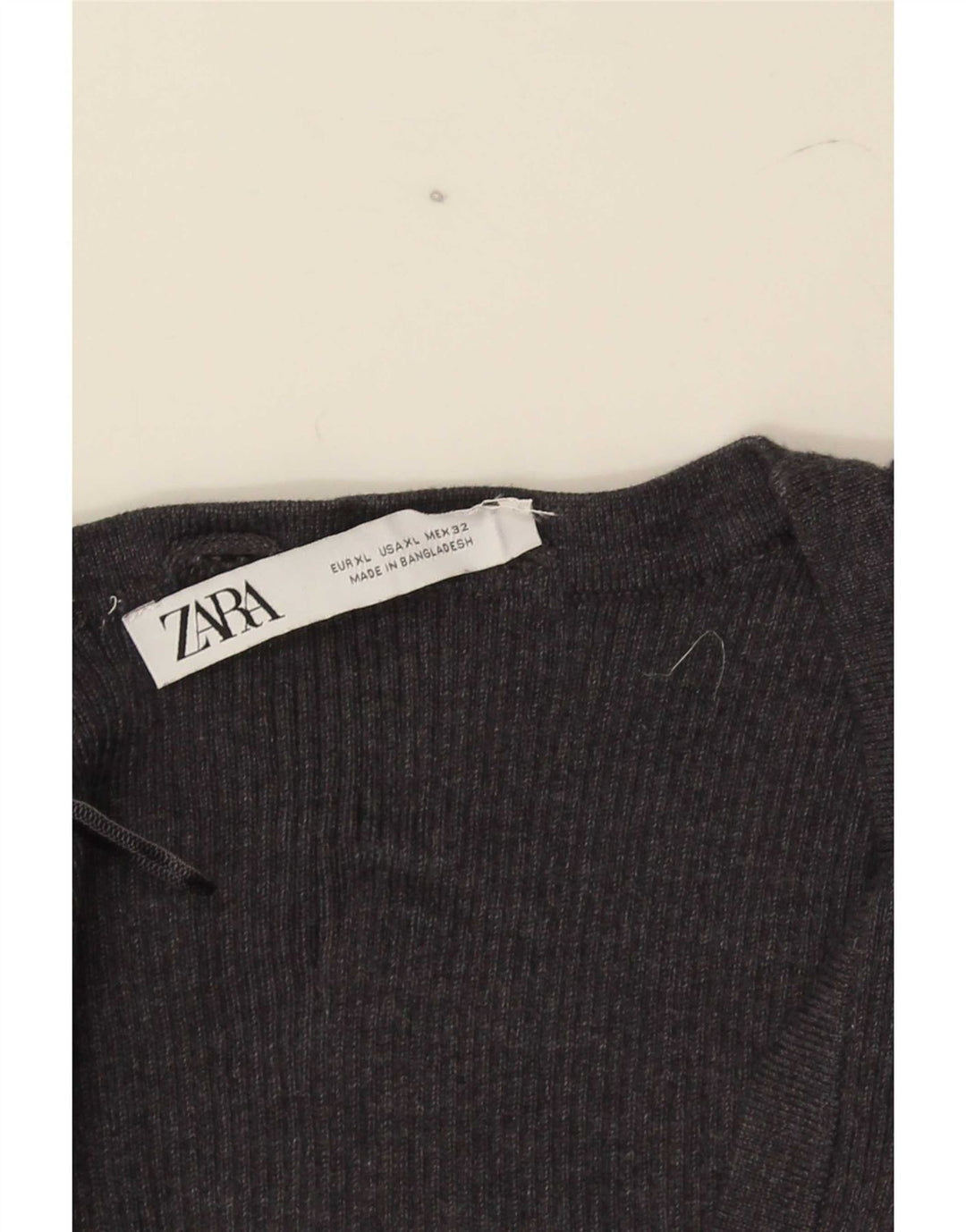Zara Damen Ärmelloses Crop Top UK 18 XL Grau
