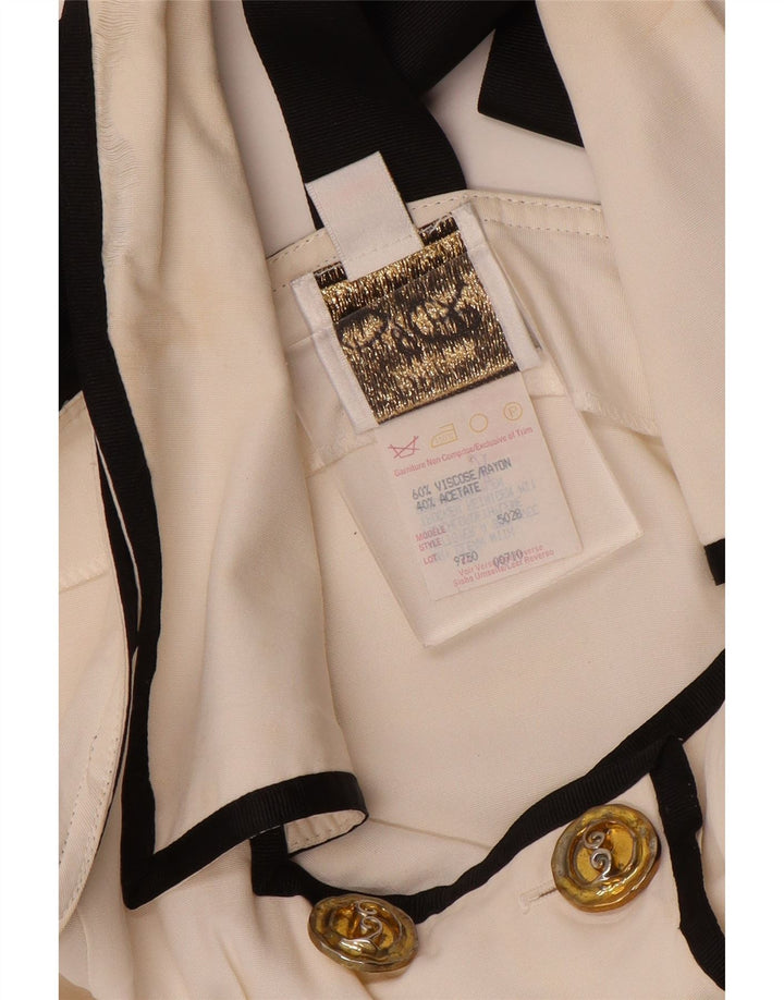 Joseph Ribkoff Damen Weste UK 16 Large Weiße Viskose