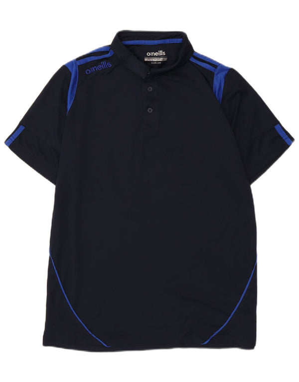 O'Neills Mens Polo Shirt Medium Navy Blue Colourblock Polyester
