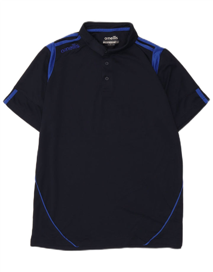 O'Neills Herren-Poloshirt, Mittelgroßes marineblaues Colourblock-Polyester