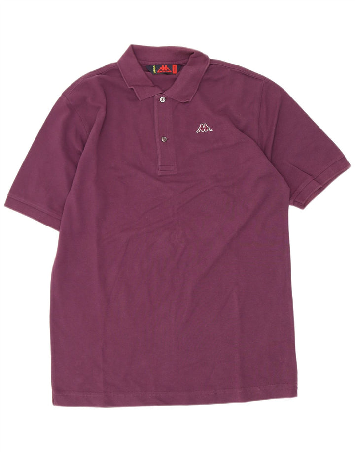 Kappa Herren-Poloshirt, mittlere kastanienbraune Baumwolle