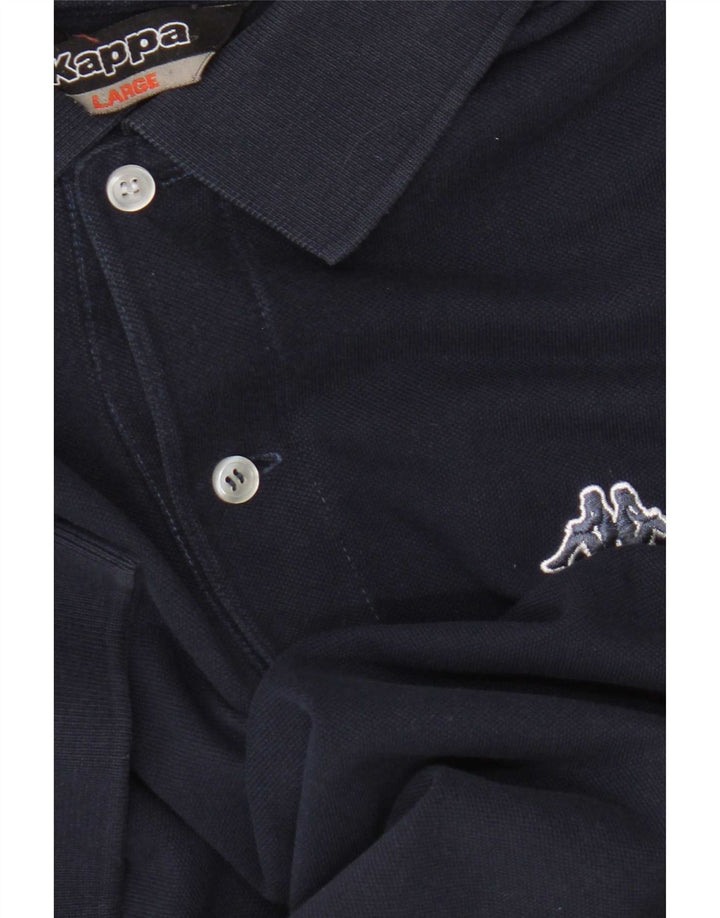 Kappa Herren-Poloshirt, groß, Marineblau