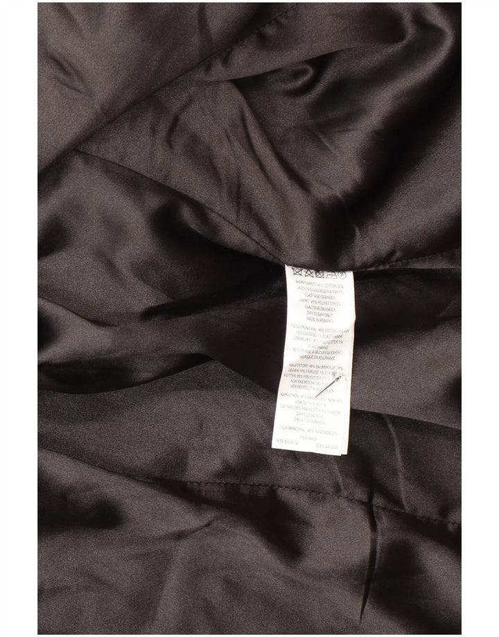French Connection Damen-Blazer mit 2 Knöpfen, UK 12, mittelgrau, Nadelstreifen