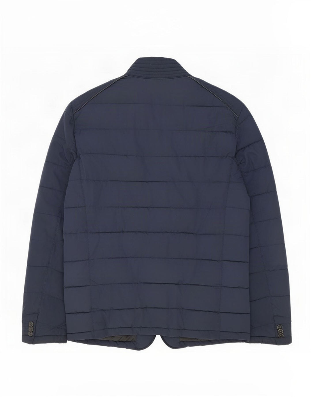 Zara Herren Wattierte Jacke UK 38 Medium Marineblau Polyester