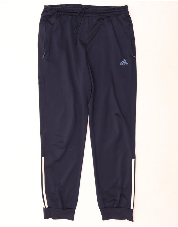 Adidas Herren Trainingshose Jogger UK 42/44 Large Marineblau Polyester