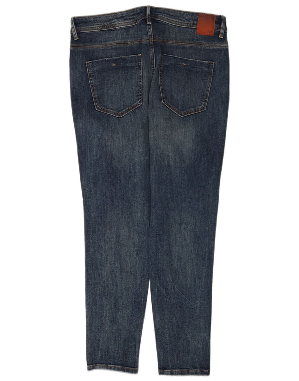 Zara Damen Distressed Skinny Jeans EU 40 Medium W30 L26 Blaue Baumwolle
