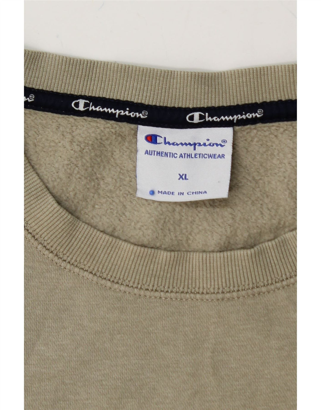 CHAMPION Mens Graphic Sweatshirt Jumper XL Green Cotton