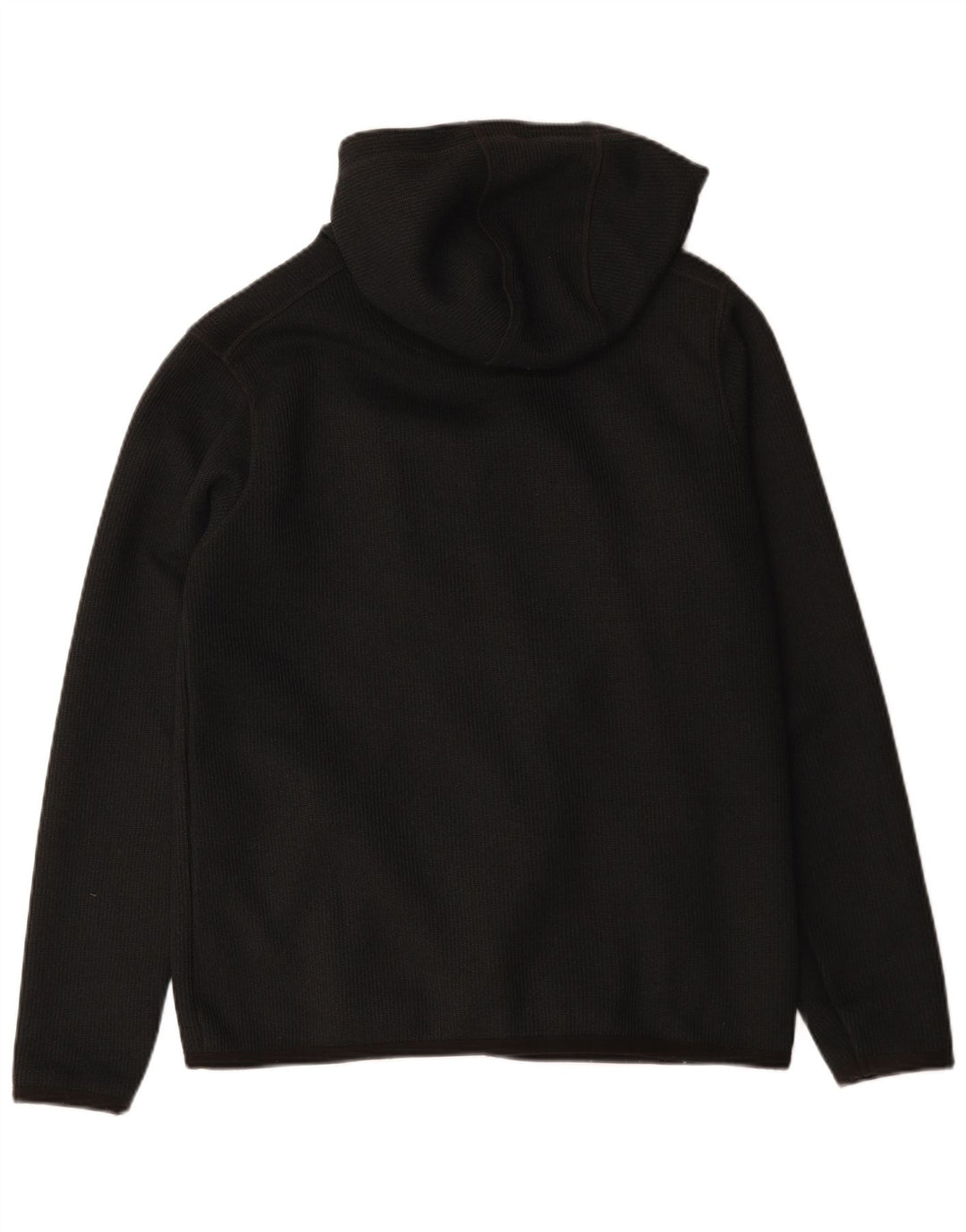 Weird Fish Herren-Kapuzenpullover mit Reißverschluss, Mittelschwarz, Polyester