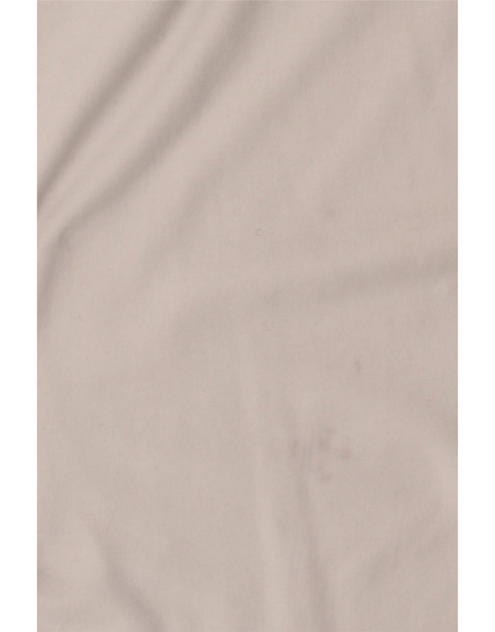 JIGSAW Damen Top Langarm UK 12 Mittelweiße Baumwolle