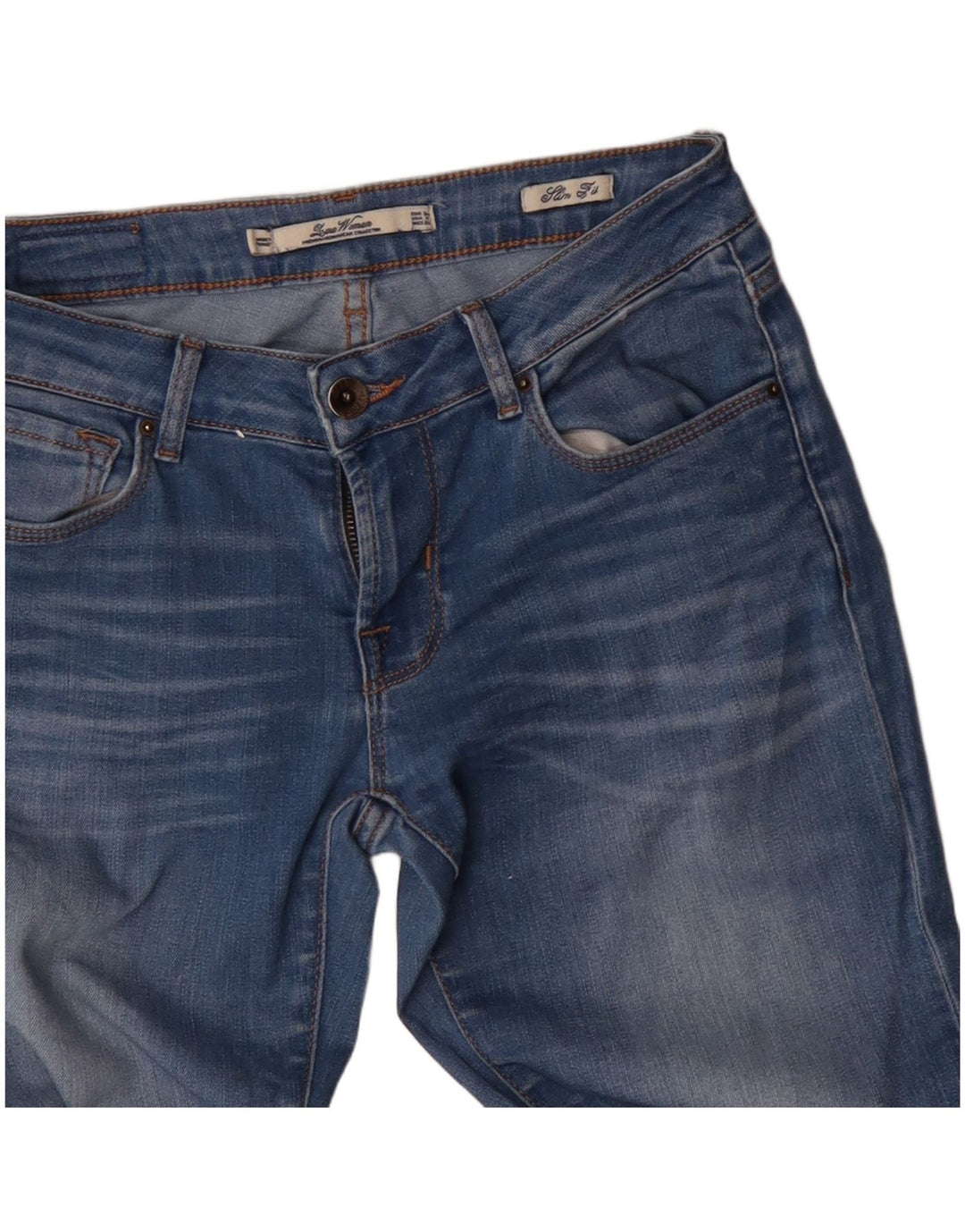 Zara Damen Slim Jeans EU 34 2XS W24 L27 Blau
