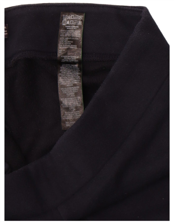 Marks & Spencer Damen Leggings UK 14 Large Marineblau Polyester