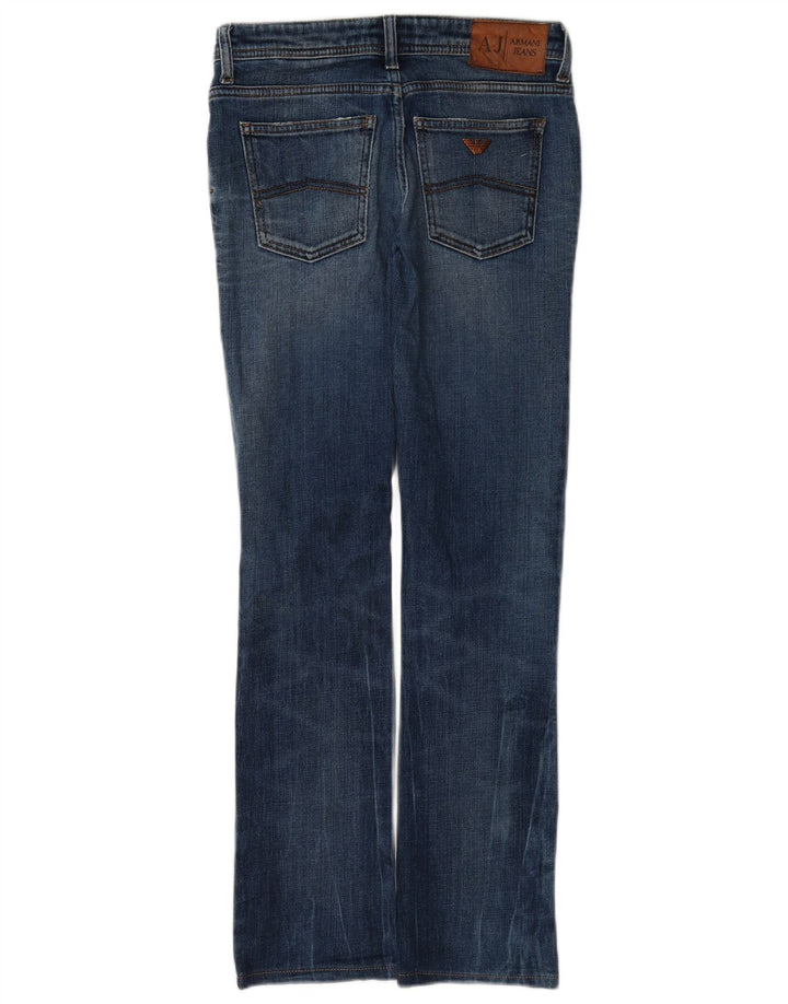 Armani Damen Slim Bootcut Jeans W26 L29 Blaue Baumwolle