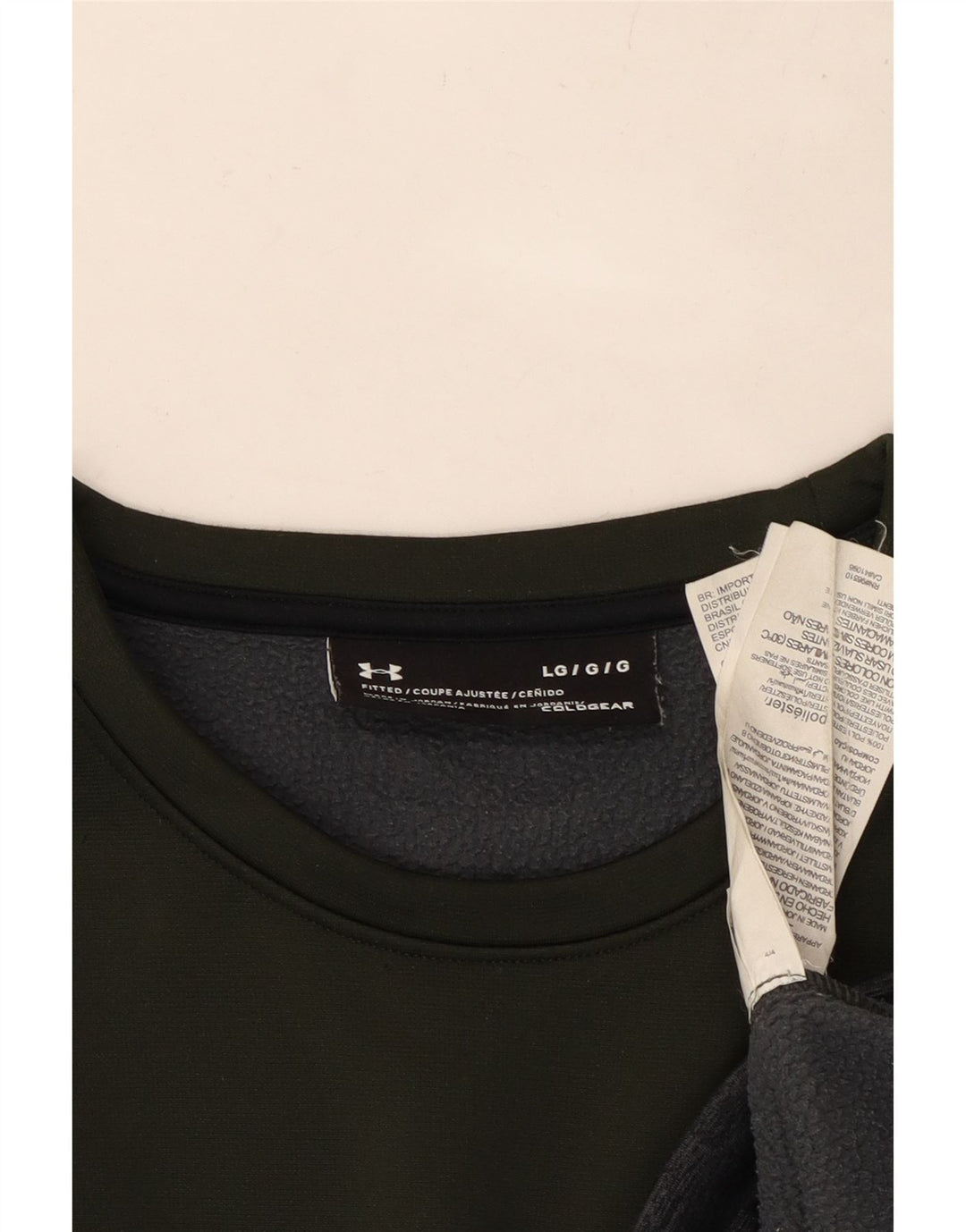 UNDER ARMOUR Damen Cold Gear Sweatshirt-Pullover UK 16 Large Khaki