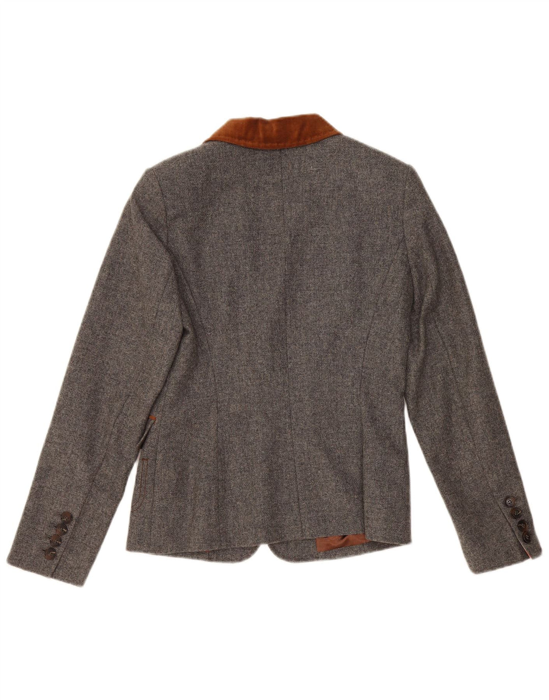 White Label Damen-Blazer mit 2 Knöpfen, Gr. 10, Größe S, Grau, Farbblock