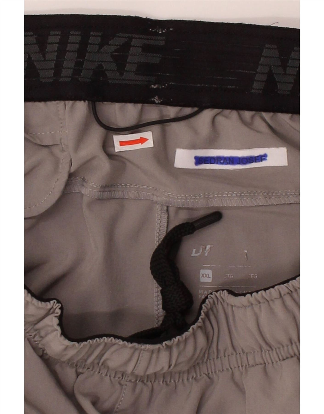 NIKE Mens Sport Shorts 2XL  Grey Colourblock Polyester