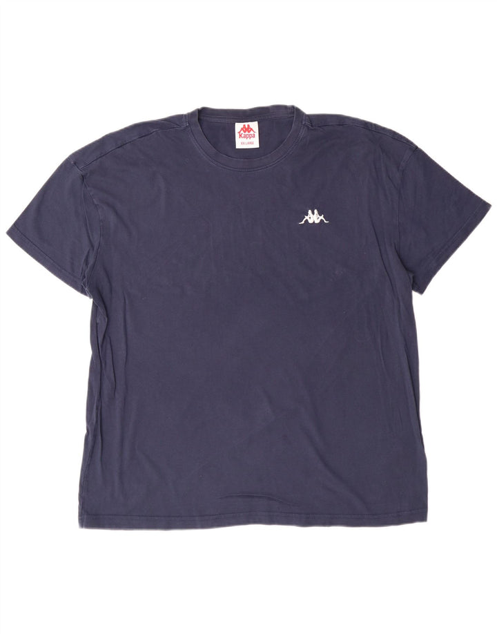 Kappa Herren T-Shirt Top 2XL Marineblau Baumwolle