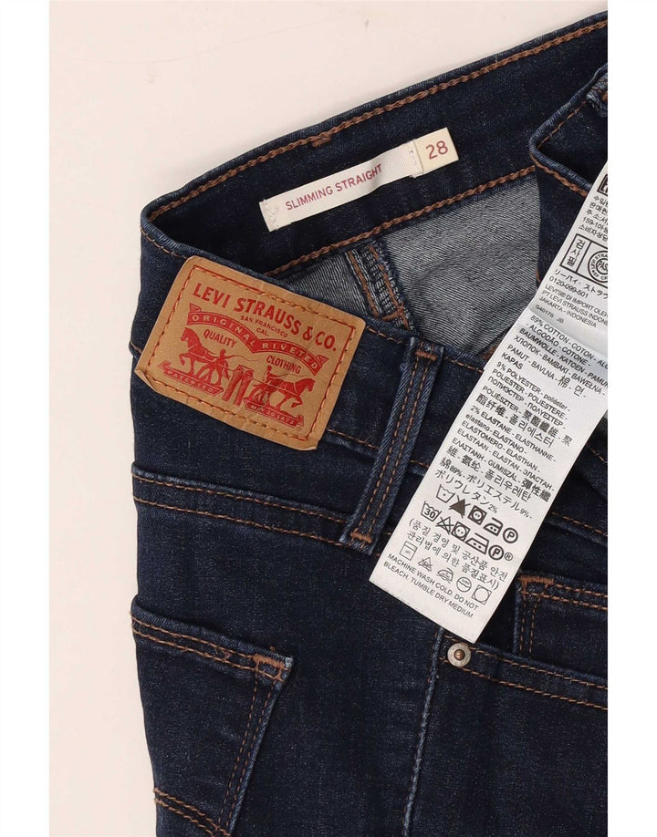 Levi's Slim Fit Jeans für Damen, W28, L26, Marineblau, Baumwolle