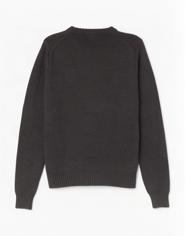 Calvin Klein Herren-Pullover mit U-Boot-Ausschnitt, XL, graue Baumwolle
