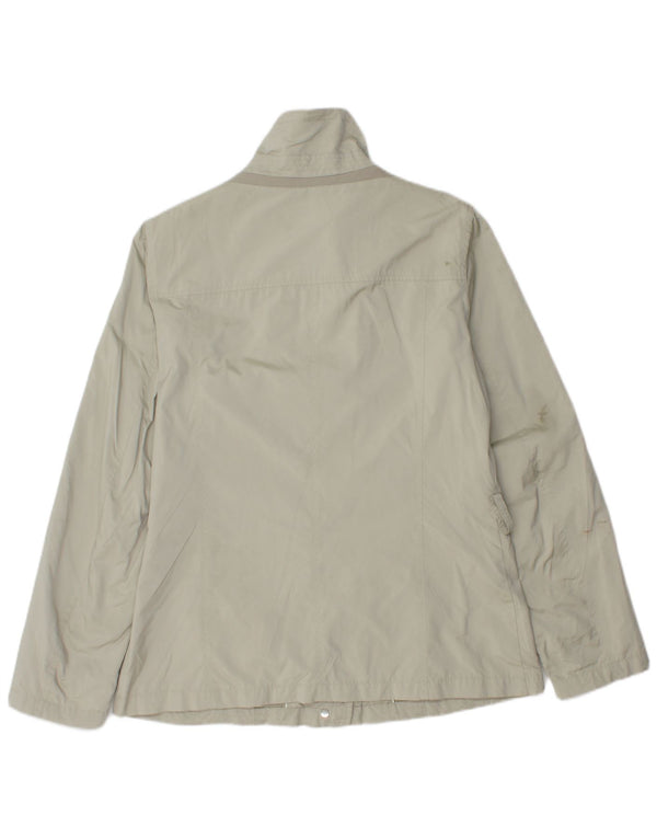 Geox Womens Utility Jacke UK 14 Large Grau Polyester