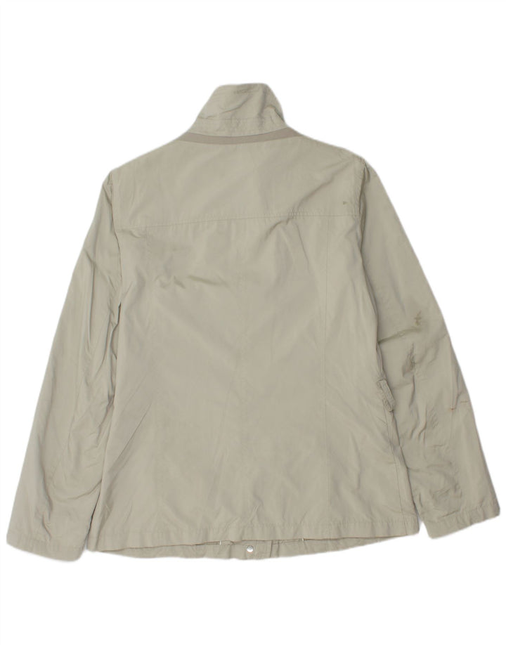 Geox Womens Utility Jacke UK 14 Large Grau Polyester