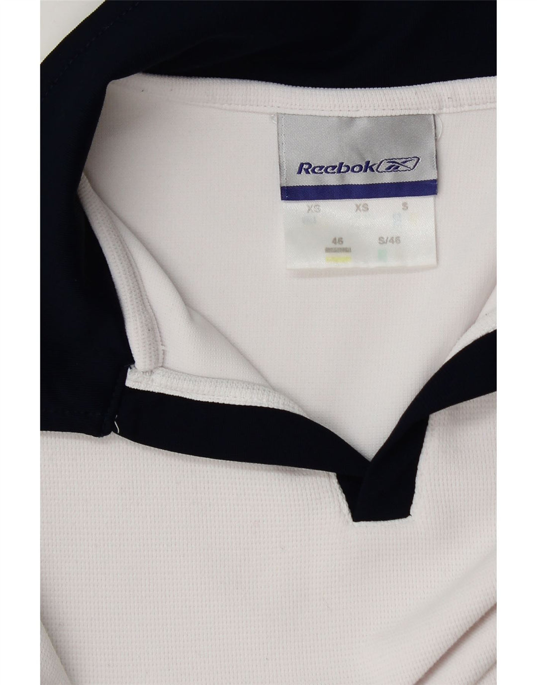 Reebok Herren Poloshirt XS Weiß Colourblock