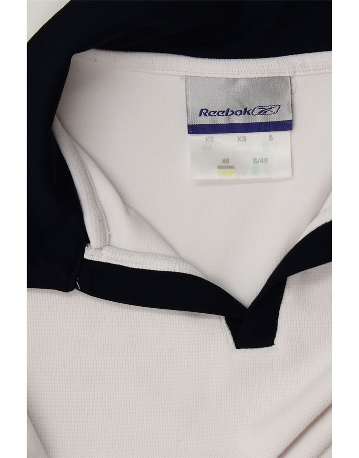 Reebok Herren Poloshirt XS Weiß Colourblock
