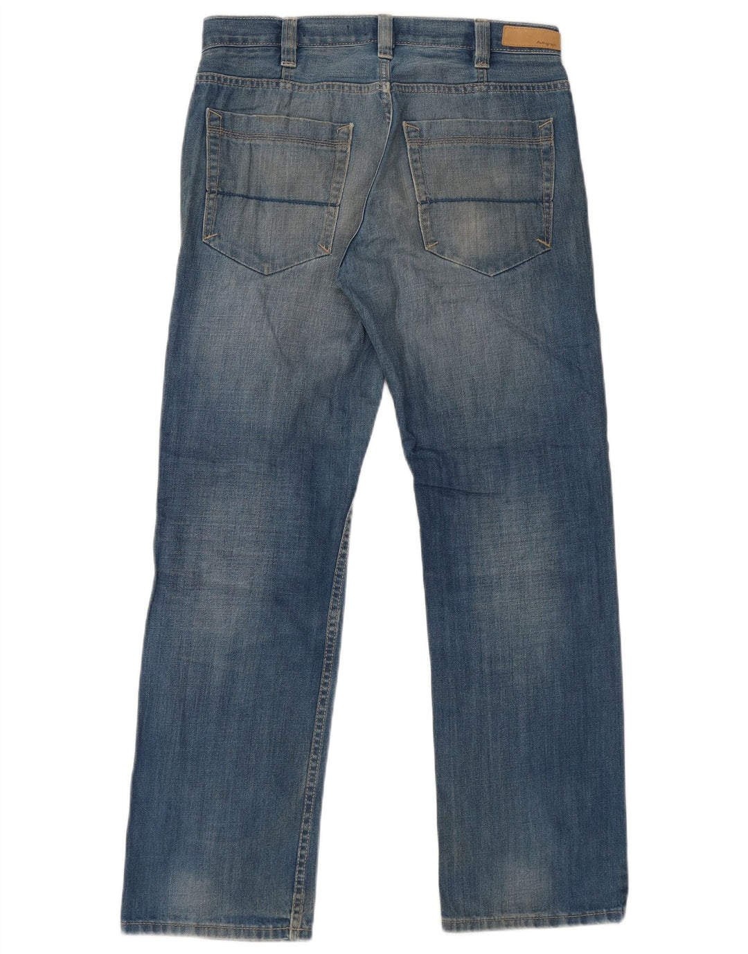 Marks & Spencer Herren Autograph Straight Jeans W32 L31 Blaue Baumwolle