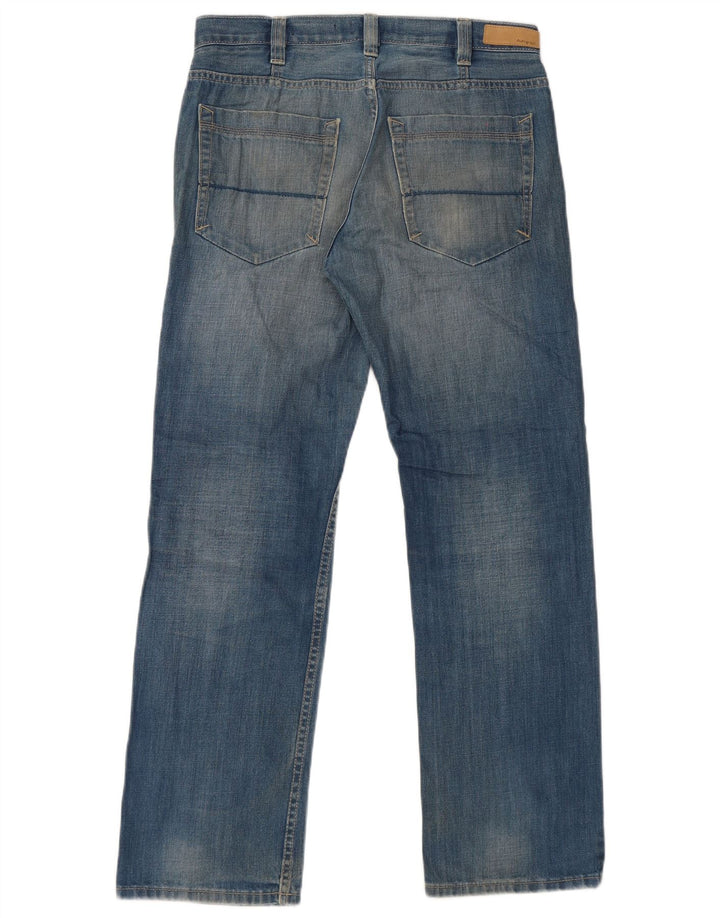Marks & Spencer Herren Autograph Straight Jeans W32 L31 Blaue Baumwolle