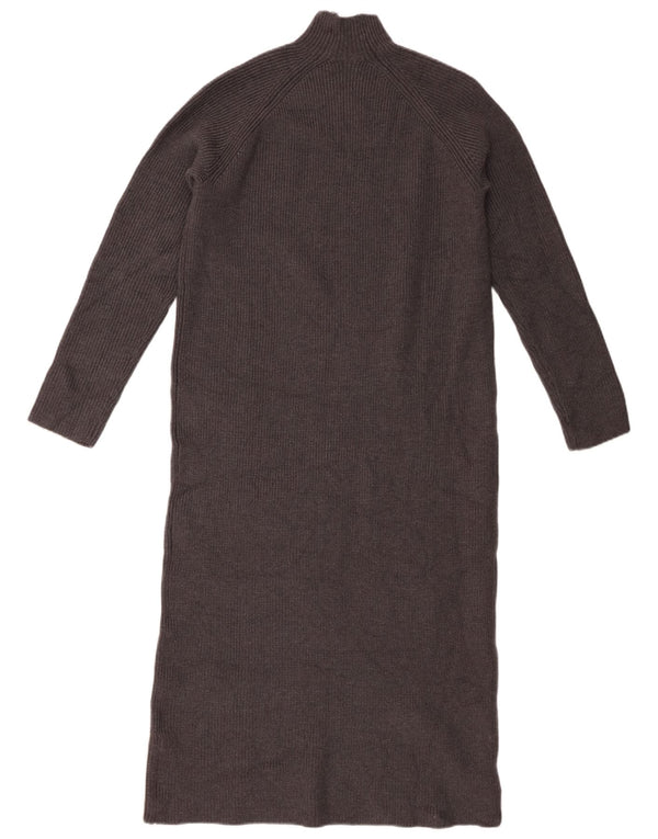 Zara Damen Pulloverkleid UK 10 Small Graue Viskose