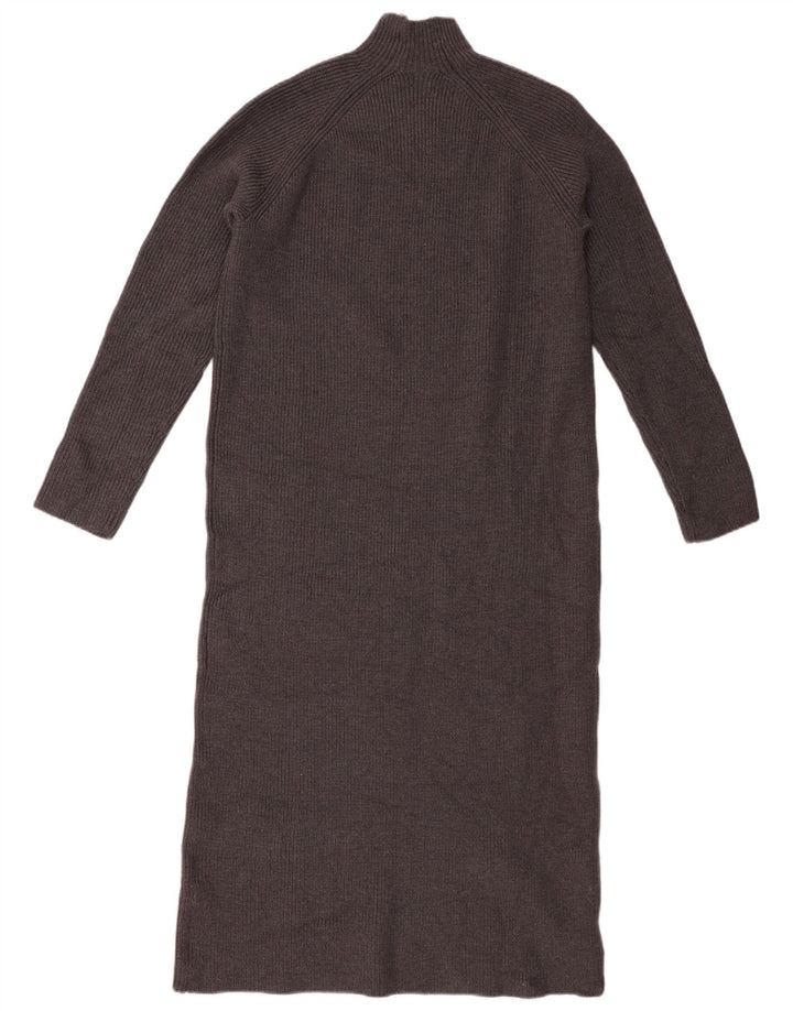 Zara Damen Pulloverkleid UK 10 Small Graue Viskose