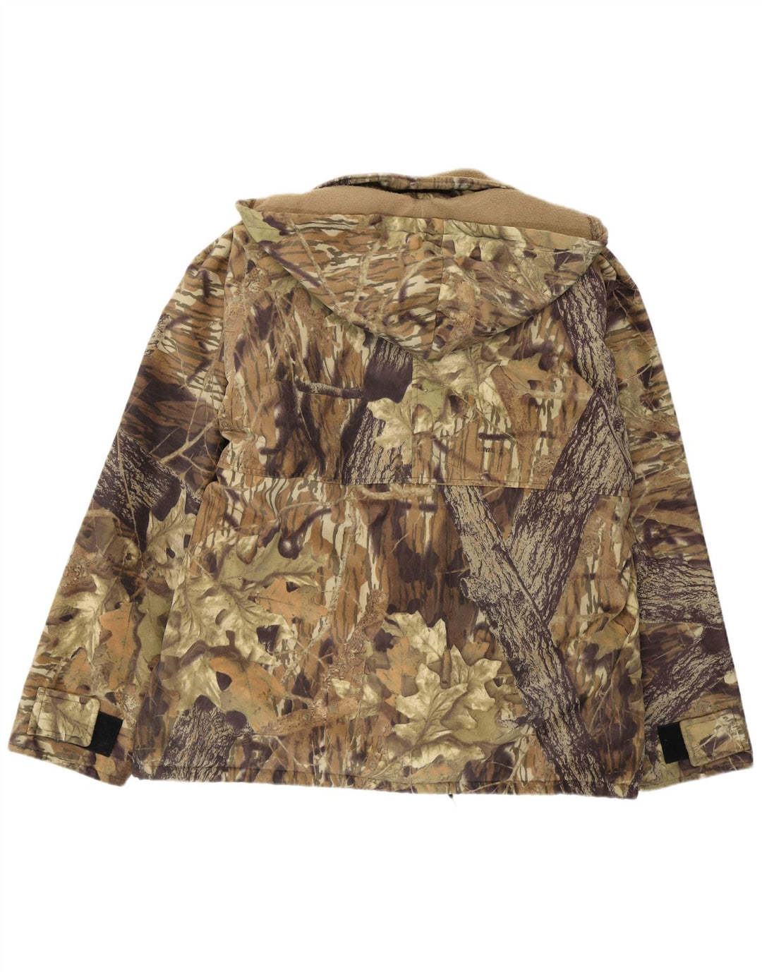 Vintage Herren Windjacke IT 50/52 Large Khaki Floral Polyester