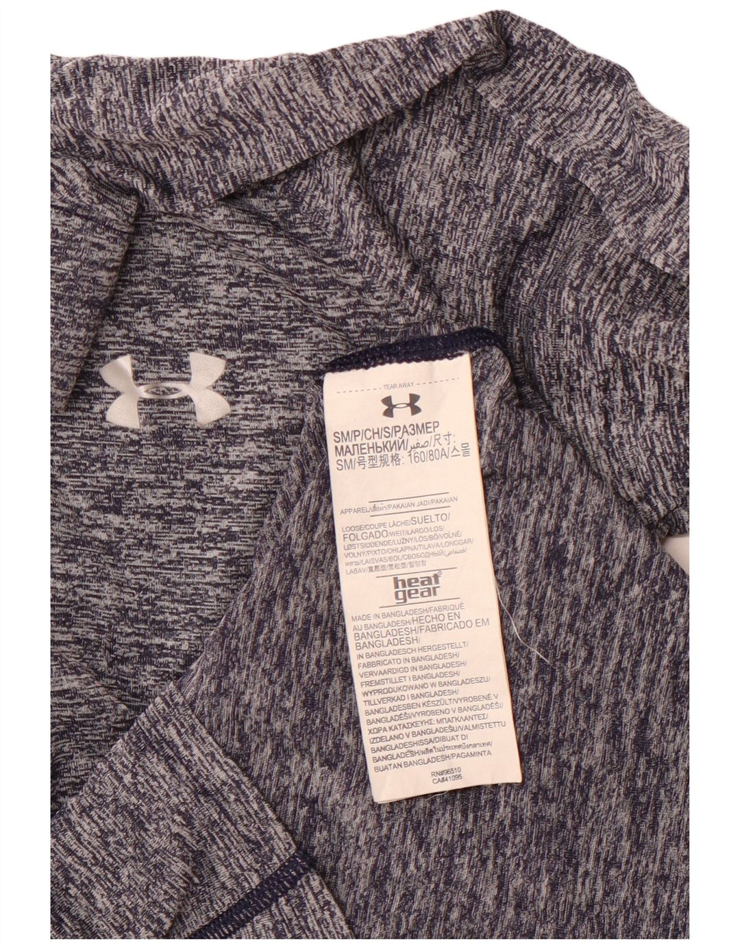 UNDER ARMOUR Damen Heat Gear Pullover-Trainingsanzug-Oberteil, UK 10, Größe S, Marineblau