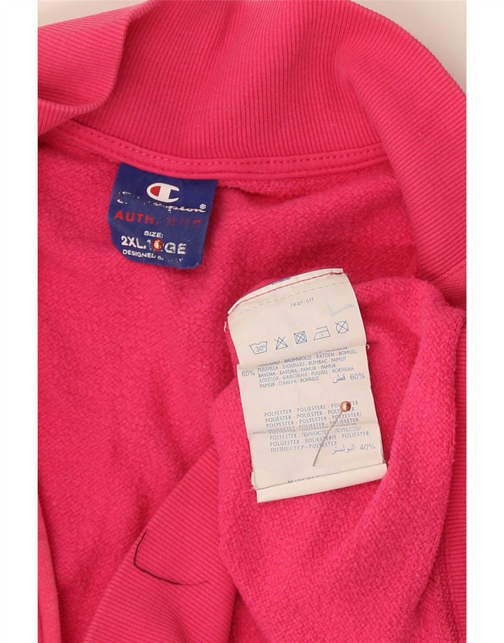 Champion Herren-Trainingsanzug-Oberteil, Jacke, 2XL, rosa, Baumwolle