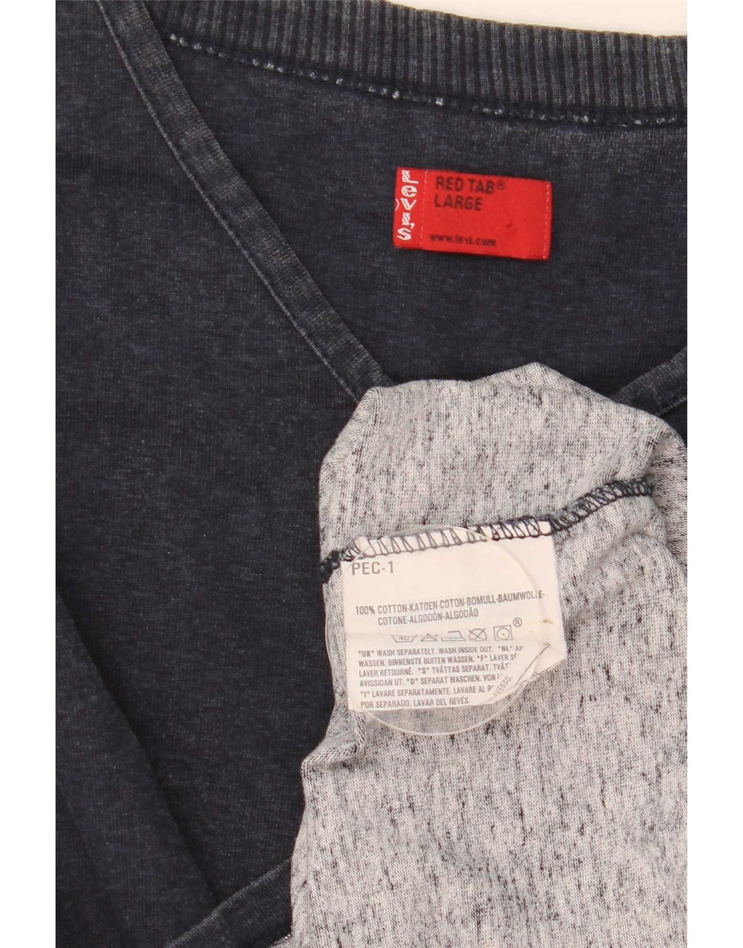 Levi's Herren-Oberteil, langärmelig, groß, marineblau, Baumwolle