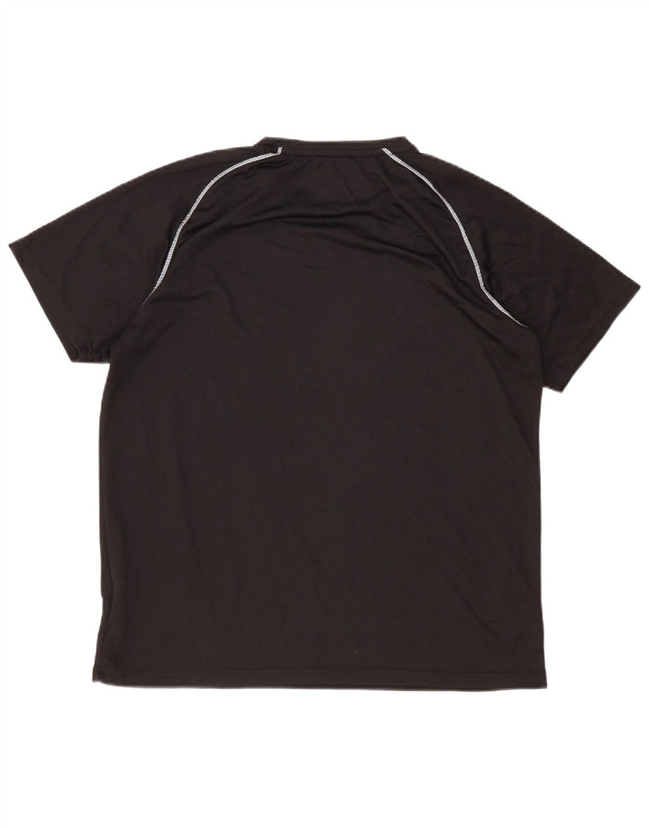 Mountain Warehouse IsoCool T-Shirt-Oberteil für Herren, XL, schwarzes Polyester