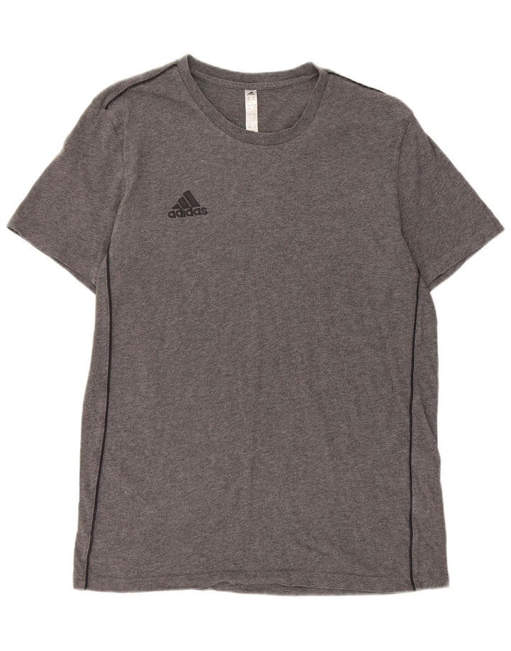 Adidas Herren T-Shirt Top mittelgraue Baumwolle