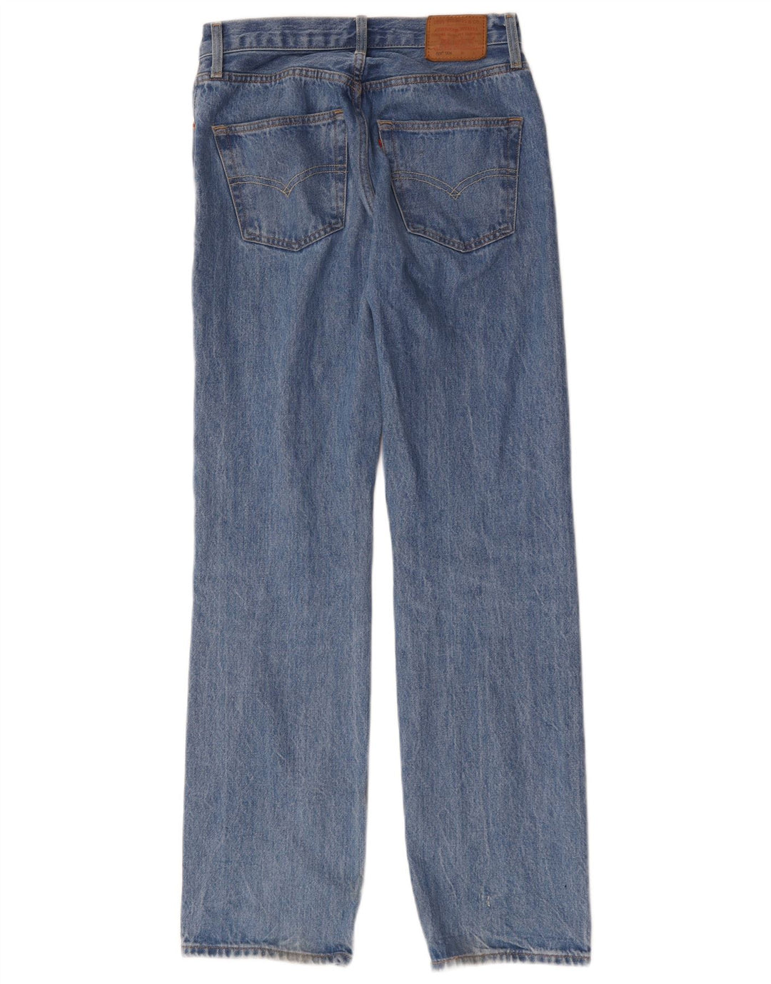 Levi's Damen 501 Straight Jeans W25 L32 Blaue Baumwolle