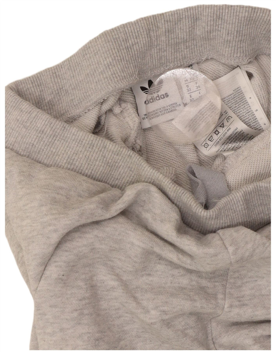 ADIDAS Damen Trainingshose Jogger UK 6 XS Grau gefleckte Baumwolle