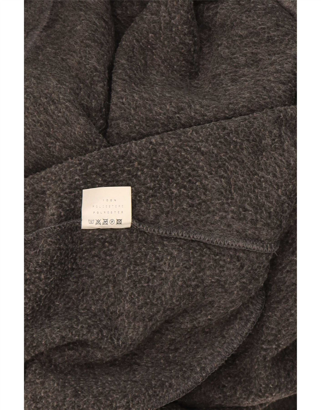 Campagnolo Herren-Fleecepullover mit Reißverschluss am Hals, mittelgraues Farbblock-Polyester