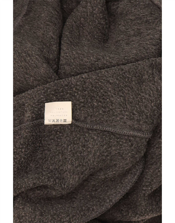 Campagnolo Herren-Fleecepullover mit Reißverschluss am Hals, mittelgraues Farbblock-Polyester
