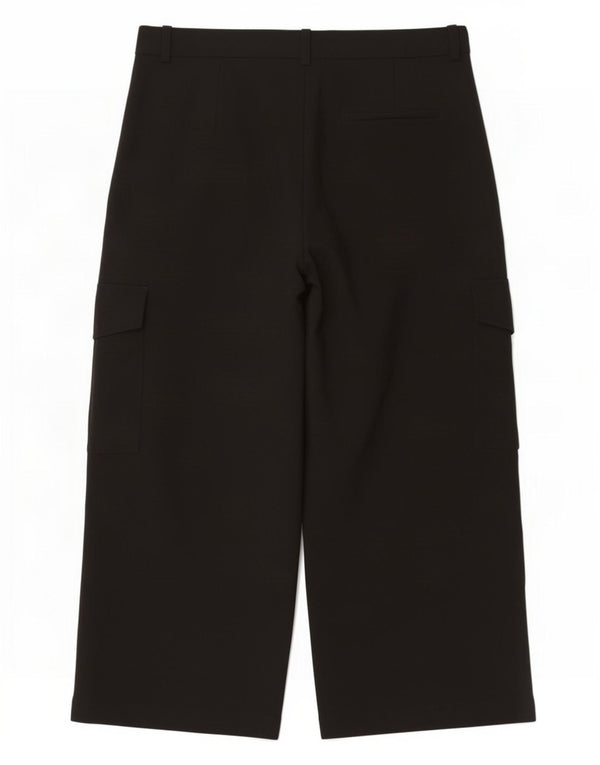 Marks & Spencer Damen Gerade Cargohose UK 18 XL W38 L28 Schwarz