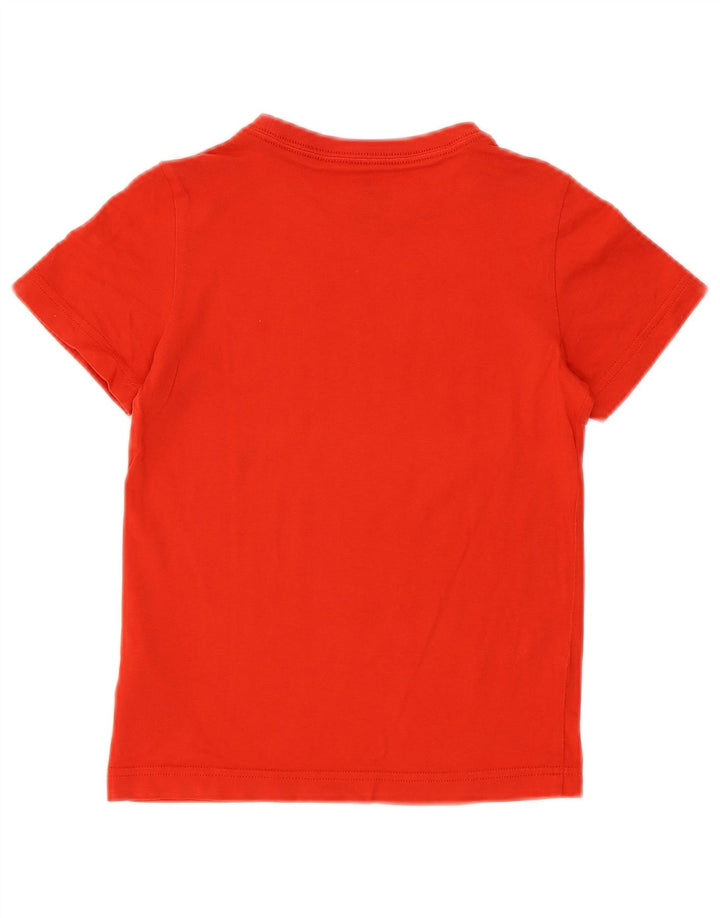 PUMA Boys Graphic T-Shirt Top 7-8 Years Red Cotton