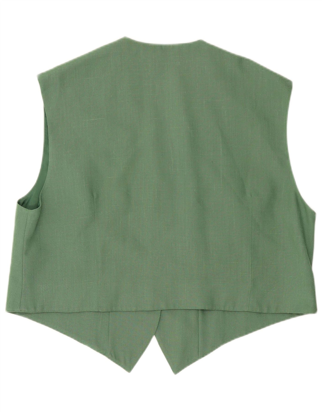 Vintage Damen Weste IT 48 XL Grün Polyester